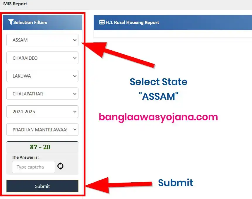 Assam PM Awas Gramin list 2025