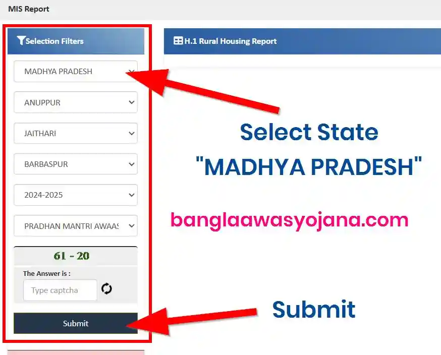 Madhya Pradesh PM Awas Gramin list 2025