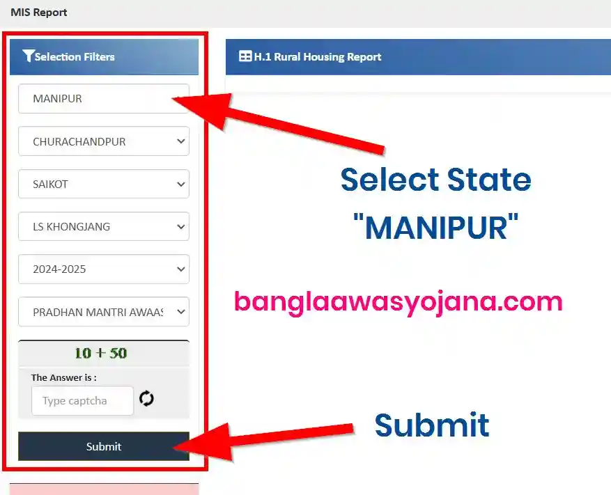 Manipur PM Awas Gramin list 2025