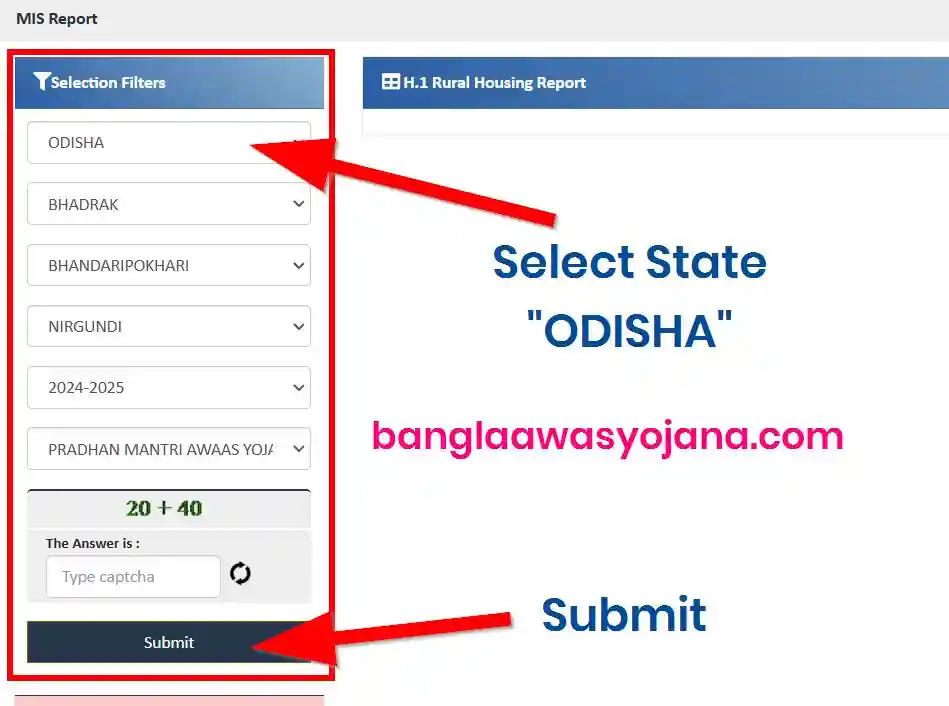 Odisha PM Awas Gramin list 2025