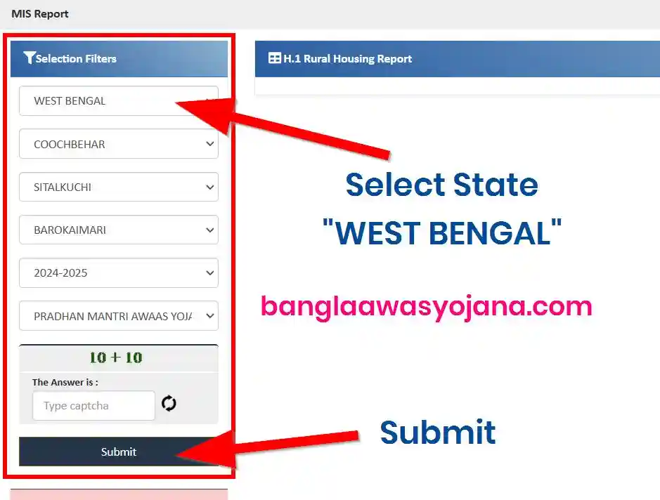 West Bengal PM Awas Gramin list 2025